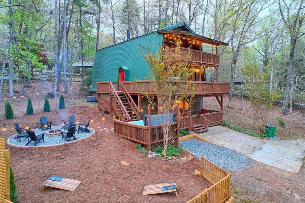 Near Downtown Helen - Hottub, Sauna, Game Room, Fire Pit Buitenkant foto